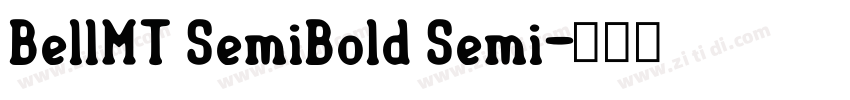 BellMT SemiBold Semi字体转换